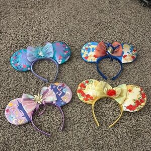 Kids Costume Headbands Set - Purple, Blue, Yellow